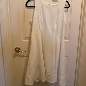NWT White House Black Market size 12P white dress